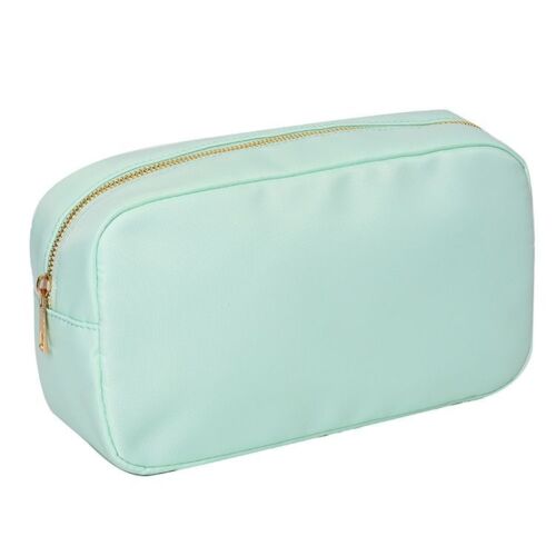 Waterproof Nylon Bag Cosmetic Bag Solid Color Makeup Bag Travel Beauty Organizer