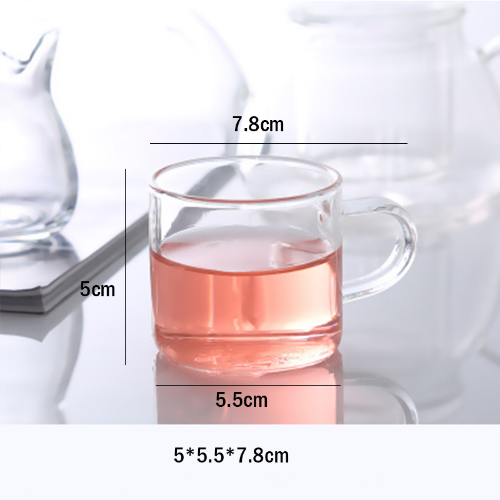 Clear Glass Teapot with Stainless Steel Infuser Leaf Tea Pot Tool Kettle Set