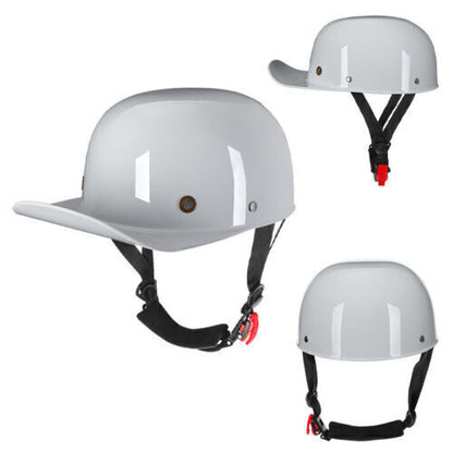 New Motorcycle Open Face Half Helmet Scooter Cap Retro Baseball Style Jet Helmet