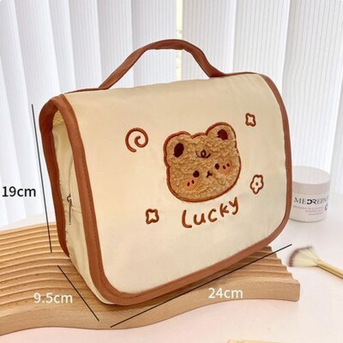 Portable Cosmetic Bag Large Travel Makeup Bags Toiletries Organizer Bathroom Bag