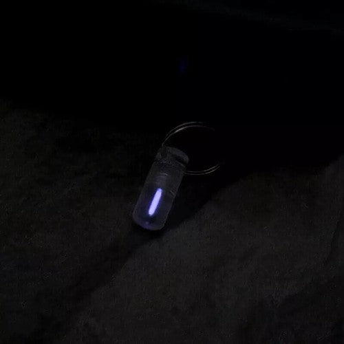 25years luminous Tube Pendants Paracord Beads Key Ring Necklace Pendants Zipper