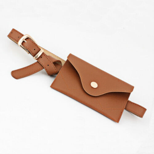 Fanny Pack Women Belt Bag PU Leather Waist Bag Fashion Pure Color Wallet Gifts