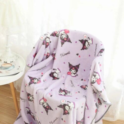 My Melody Kuromi Cinnamonroll Blanket Anime Plush quilt Soft Bed Couch Blanket