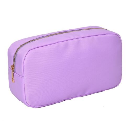 Mini Embroidery Patch Toiletry Pouch Waterproof Storage Nylon Travel Makeup Bag