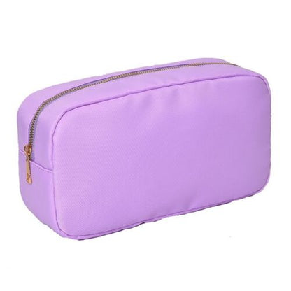Mini Embroidery Patch Toiletry Pouch Waterproof Storage Nylon Travel Makeup Bag
