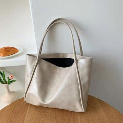 Soft Surface Large Bag Retro Purse Shoulder Bag Commuter Leisure Tote 35*14*30CM