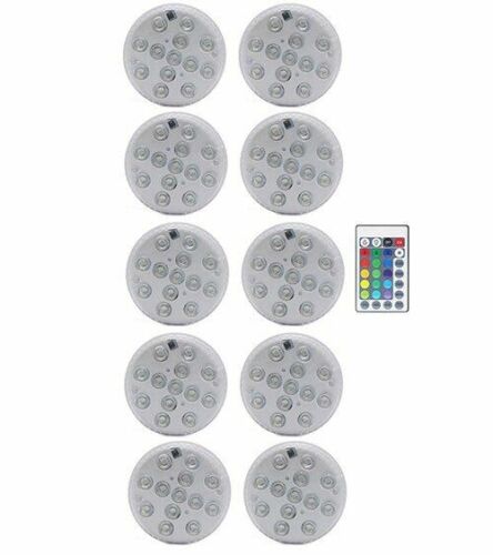 Swimming Pool Light 13 LED RGB Submersible Magnet Suction Cup Underwater Night