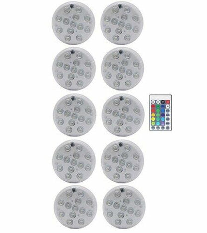 Swimming Pool Light 13 LED RGB Submersible Magnet Suction Cup Underwater Night