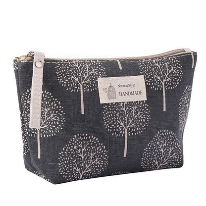 Canvas Makeup Bags Multicolor Pattern Cosmetic Travel Organizer Pouch 21*13*1 CM