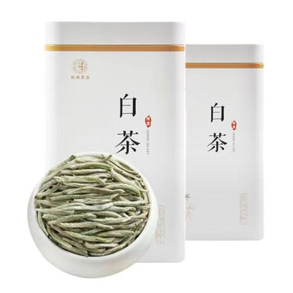 Authentic Fujian White Tea 2023明前头采新茶/正宗白茶福建白毫银针/特级高山荒野白豪银针罐装 50g/罐