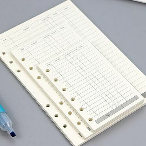 45 Sheets Notebook Business A5 A6 Loose Leaf Refill Spiral Binder Inside Page
