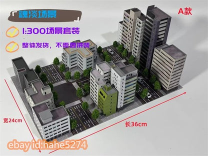 1/300 Morden Building Model Street Road Model Scene Photography Scene Set