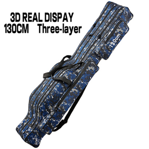 Fishing Bag Multi-Purpose Canvas Material Waterproof Fishing Rod Bag Tackle Bag
