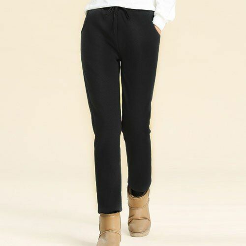 Pants Women's Cashmere Harem Warm Velvet Thick Lambskin Sweatpant Loose Trousers