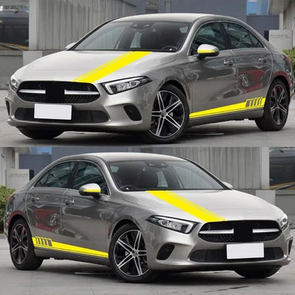 5Pcs Universal Racing Body Hood Stripes Decal Vinyl Stickers for Car SUV Truck