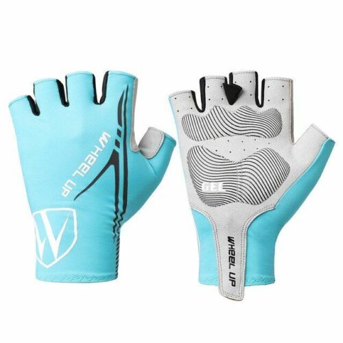 Unisex Cycling Gloves Wheel Up Bike Gel Half Finger Wears Finger Outdoor Sport