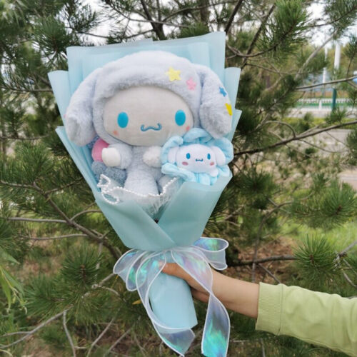 Flower Bouquet Melody Kuromi Kitty Sanrio Plush Valentines & Anniversary Wed