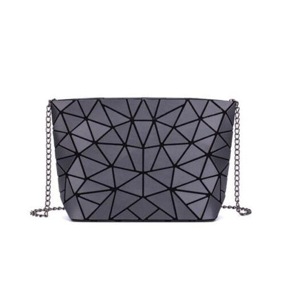 Chain Shoulder Bag Geometric Messenger Plain Folding Crossbody Purse Clutch Bag