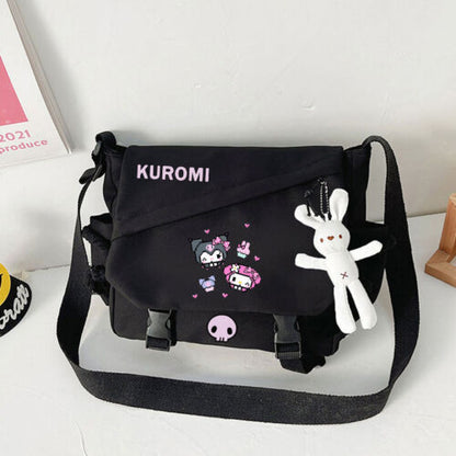 My Melody Messenger Bag Kuromi My Melody Shoulder Bag Backpack Unisex Bag