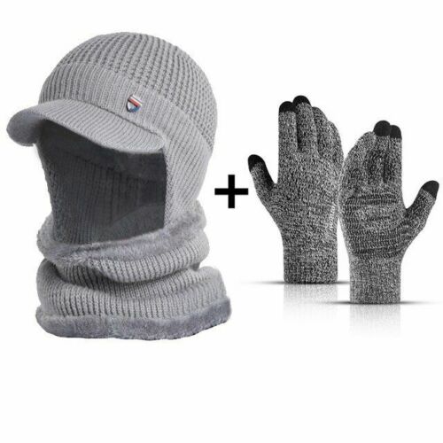 Winter Hat Bandana Scarf Outdoor Ear Protection Warm Thick Bicycle Knitted Cap