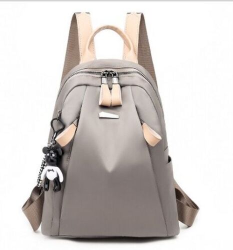 Backpack Shoulder Bag Oxford Traveling Student Book Purses Polyester 1 PC Khaki