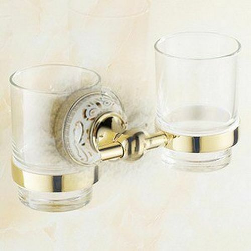 Luxury Towel Racks Stainless Steel Ceramic Wall Mounted Bathroom Accessories Set