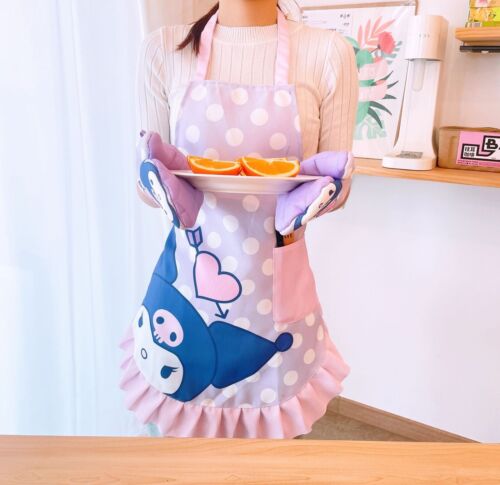 my melody kuromi fashion girls unisex apron Cooking aprons cartoon new