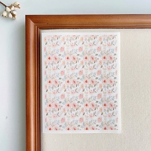 Polymer Image Transfer Paper Plants Flowers Leaf Decals DIY Jewelry Craft Tools