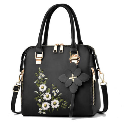 Fashion Women's Messenger PU Leather Handbag Large Capacity Casual Shoulder Bags