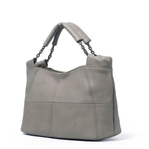Natural Cow Leather Messenger Bags Chain Shoulder Small Genuine Leather Handbags