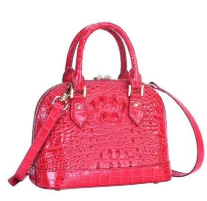 Handbag Leather Shoulder Bags Cowhide Tote Crocodile Pattern Genuine Leather Bag