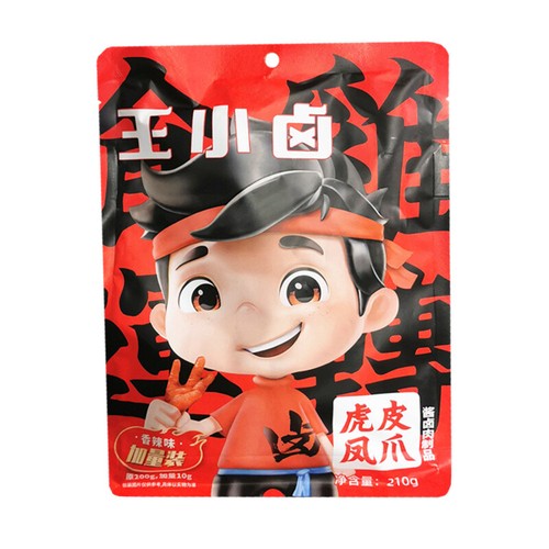210g/bags tiger skin chicken feet ready to eat braised chicken feet China snack