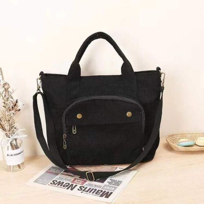Shoulder Bag Women Vintage Shopping Bags Zipper Student Bookbag Handbags Casual