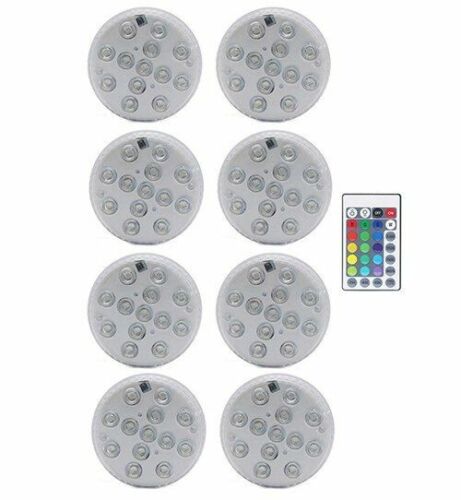 Swimming Pool Light 13 LED RGB Submersible Magnet Suction Cup Underwater Night