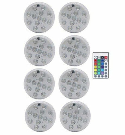 Swimming Pool Light 13 LED RGB Submersible Magnet Suction Cup Underwater Night