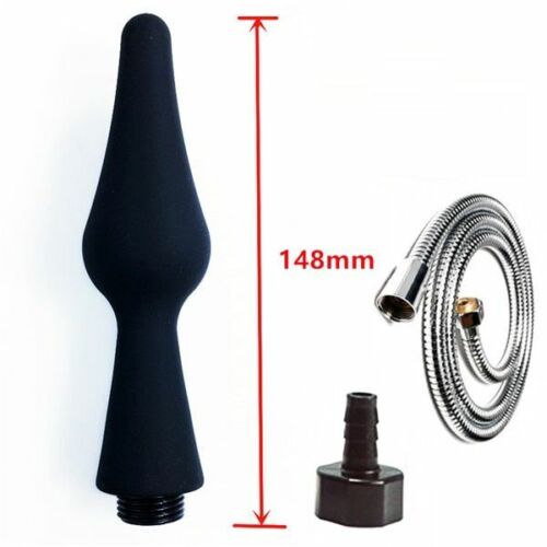 Shower Nozzle Silicone Enema Healthy Rectal Anal Syringe Douche System Vaginal