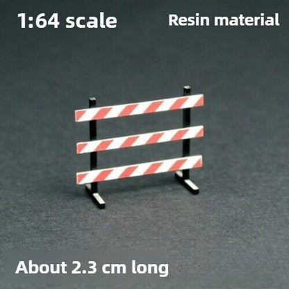 1/64 Road Work Construction Warning Sign Model Parking Scene Props Model