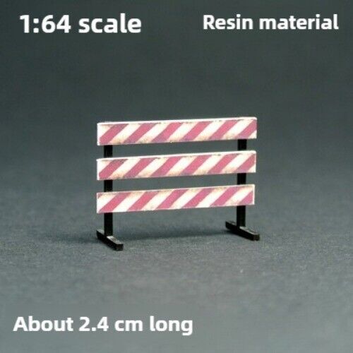 1/64 Road Work Construction Warning Sign Model Parking Scene Props Model