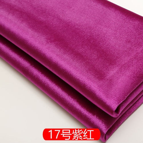 Sofa Upholstery Velour Fabric Thick European Soft Roll Cushion Velvet DIY Cloth