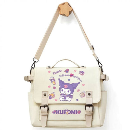 Cute My Melody Cartoon Kuromi Shoulder Messenger Bag Student Canvas Shoulder Bag