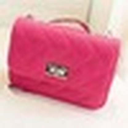 Leather Handbag Shoulder Cross Body Bag Satchel Purse Solid Chains Hasp Flap