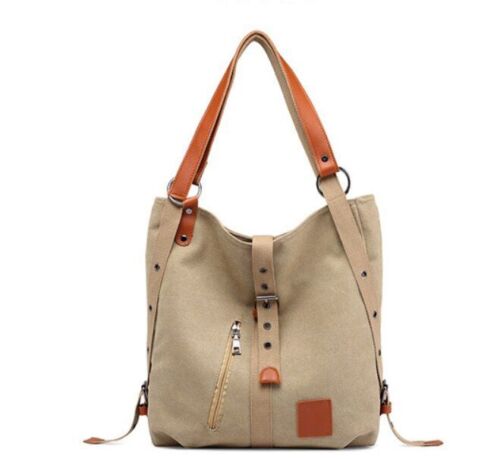 Winter Canvas Shoulder Bag Back Pack Students School Travel Bags Large Capacity