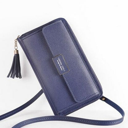 Wallet Crossbody Shoulder Handbag Synthetic Leather Card Holder Purse 20*12*4 CM
