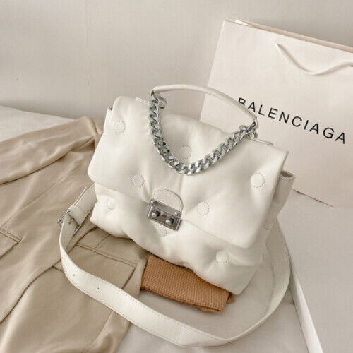 Women Cotton Feather Down Bag Crossbody Bag Handbag Shoulder Tote Bag