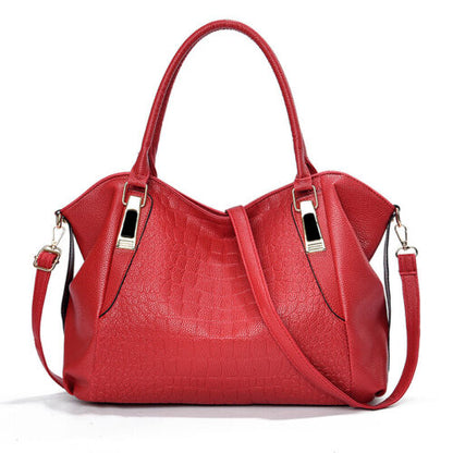Womens PU Leather Handbags Top Handle Satchel Crossbody Shoulder Bag Tote Purse