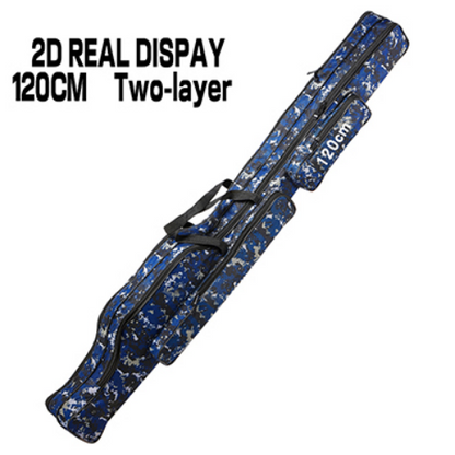Fishing Bag Rod Reel Lure Pole Tool 2/3 Layer Waterproof Fishing Tackle Storage