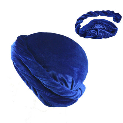 Men Halo Turban Satin Silk Lined Elastic Men Turban Head Wrap Headband Caps