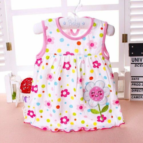 Baby Dress Girls Infantile Cotton Children's Clothes Flower Style Kids Clothing