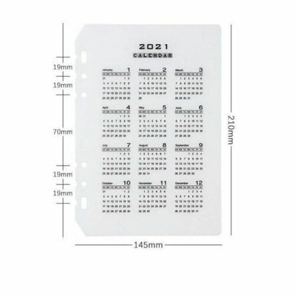 45 Sheets Notebook Business A5 A6 Loose Leaf Refill Spiral Binder Inside Page