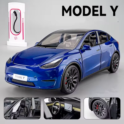1:24 Model 3 Model Y X Alloy Car Model Diecast Metal Toy Vehicles Car Model Simu